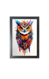 Beautiful Beautiful Owl Photo Frame - 11x15 Inch Black 1-Inch Frame with Mount Paper - Perfect for Home Decor, Living Room & Office