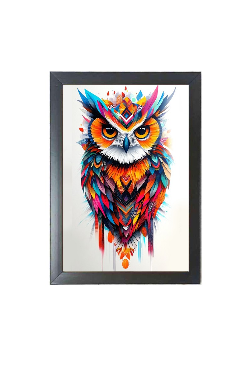 Beautiful Beautiful Owl Photo Frame - 11x15 Inch Black 1-Inch Frame with Mount Paper - Perfect for Home Decor, Living Room & Office