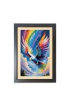 Beautiful Beautiful Flying Eagle Photo Frame - 11x15 Inch Black 1-Inch Frame with Mount Paper - Perfect for Home Decor, Living Room & Office