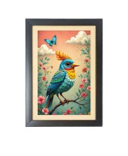 Beautiful Beautiful Bird Photo Frame - 11x15 Inch Black 1-Inch Frame with Mount Paper - Perfect for Home Decor, Living Room & Office