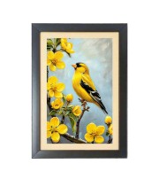 Beautiful Beautiful Bird Photo Frame - 11x15 Inch Black 1-Inch Frame with Mount Paper - Perfect for Home Decor, Living Room & Office