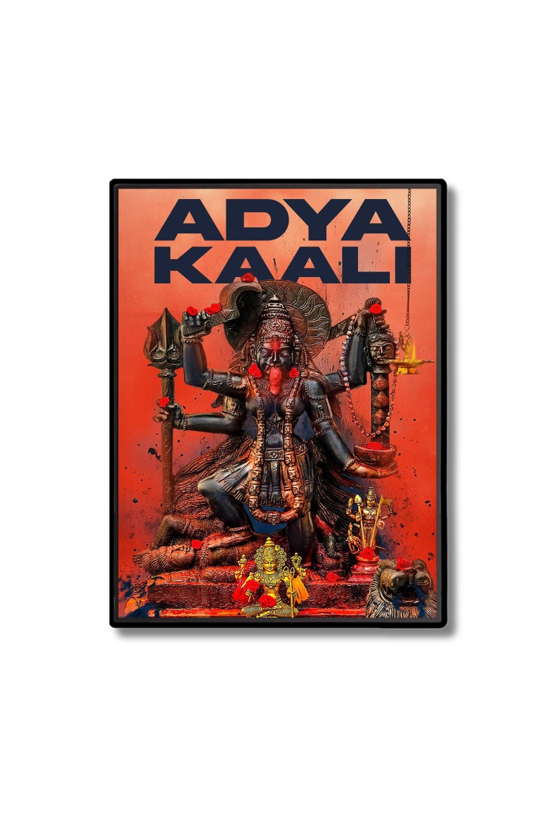 Adya Maa Kali Laminated Photo  - 5x7 Inches, Divine Blessings for Home & Office and Temple Decoration