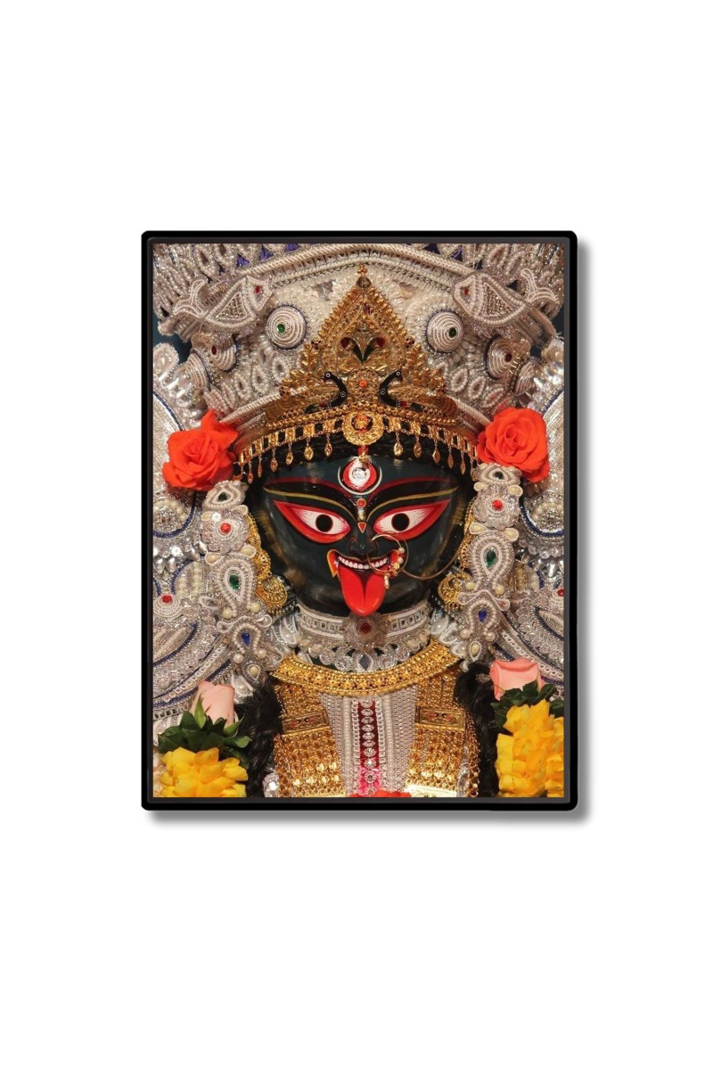 Boro Maa Laminated Photo  - 5x7 Inches, Divine Blessings for Home & Office and Temple Decoration