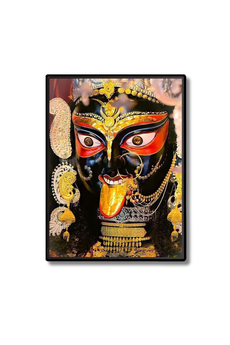 Boro Maa Laminated Photo  - 5x7 Inches, Divine Blessings for Home & Office and Temple Decoration