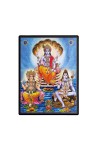 Brahma Lord Vishnu & Shiva Laminated Photo - 5x7 Inches, Divine Blessings for Home & Office and Temple Decoration Brahma Lord Vishnu & Shiva Laminated Photo - 5x7 Inches, Divine Blessings for Home & Office and Temple Decoration