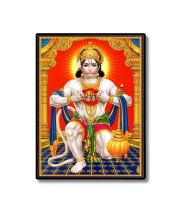 Sri Hanuman Laminated Photo  - 5x7 Inches, Divine Blessings for Home & Office and Temple Decoration