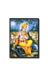 Sri Krishna Laminated Photo - 5x7 Inches, Divine Blessings for Home & Office and Temple Decoration Sri Krishna Laminated Photo - 5x7 Inches, Divine Blessings for Home & Office and Temple Decoration