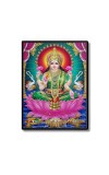 Maa Lakshmi Laminated Photo  - 5x7 Inches, Divine Blessings for Home & Office and Temple Decoration