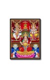 Maa Lakshmi Maa Saraswati & Lord Ganesh Laminated Photo - 5x7 Inches, Divine Blessings for Home & Office and Temple Decoration Maa Lakshmi Maa Saraswati & Lord Ganesh Laminated Photo - 5x7 Inches, Divine Blessings for Home & Office and Temple Decoration