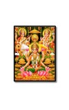 Maa Lakshmi Maa Saraswati & Lord Ganesh Laminated Photo - 5x7 Inches, Divine Blessings for Home & Office and Temple Decoration Maa Lakshmi Maa Saraswati & Lord Ganesh Laminated Photo - 5x7 Inches, Divine Blessings for Home & Office and Temple Decoration