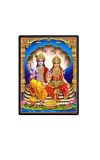 Lord Vishnu & Maa Lakshmi Laminated Photo - 5x7 Inches, Divine Blessings for Home & Office and Temple Decoration Lord Vishnu & Maa Lakshmi Laminated Photo - 5x7 Inches, Divine Blessings for Home & Office and Temple Decoration
