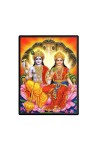 Lord Vishnu & Maa Lakshmi Laminated Photo - 5x7 Inches, Divine Blessings for Home & Office and Temple Decoration Lord Vishnu & Maa Lakshmi Laminated Photo - 5x7 Inches, Divine Blessings for Home & Office and Temple Decoration