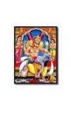 Narasimha Laminated Photo  - 5x7 Inches, Divine Blessings for Home & Office and Temple Decoration