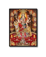 Nava Maa Durga Laminated Photo  - 5x7 Inches, Divine Blessings for Home & Office and Temple Decoration