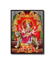 Nava Maa Durga Laminated Photo  - 5x7 Inches, Divine Blessings for Home & Office and Temple Decoration