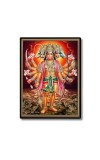 Panchamukhi Sri Hanuman Laminated Photo  - 5x7 Inches, Divine Blessings for Home & Office and Temple Decoration