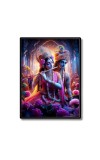 Sri Radha Sri Krishna Laminated Photo  - 5x7 Inches, Divine Blessings for Home & Office and Temple Decoration