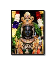 Ram Lalla Laminated Photo  - 5x7 Inches, Divine Blessings for Home & Office and Temple Decoration