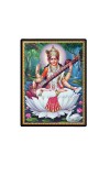 Maa Saraswati Laminated Photo - 5x7 Inches, Divine Blessings for Home & Office and Temple Decoration Maa Saraswati Laminated Photo - 5x7 Inches, Divine Blessings for Home & Office and Temple Decoration