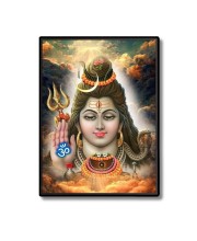 Shiva Laminated Photo  - 5x7 Inches, Divine Blessings for Home & Office and Temple Decoration