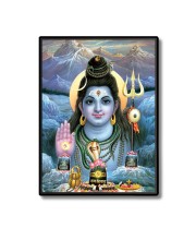 Shiva Laminated Photo  - 5x7 Inches, Divine Blessings for Home & Office and Temple Decoration