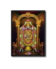 Lord Lord Tirupati Balaji Laminated Photo  - 5x7 Inches, Divine Blessings for Home & Office and Temple Decoration