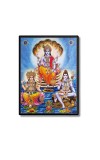Brahma Lord Vishnu & Shiva Laminated Photo - 5x7 Inches, Divine Blessings for Home & Office and Temple Decoration Brahma Lord Vishnu & Shiva Laminated Photo - 5x7 Inches, Divine Blessings for Home & Office and Temple Decoration