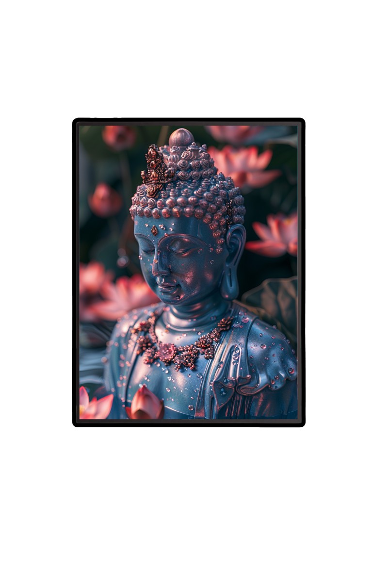 Buddha Laminated Photo  - 5x7 Inches, Divine Blessings for Home & Office and Temple Decoration