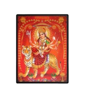 Maa Durga Laminated Photo  - 5x7 Inches, Divine Blessings for Home & Office and Temple Decoration