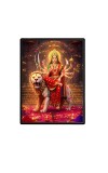 Maa Durga Laminated Photo  - 5x7 Inches, Divine Blessings for Home & Office and Temple Decoration
