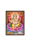 Lord Ganesh Laminated Photo  - 5x7 Inches, Divine Blessings for Home & Office and Temple Decoration