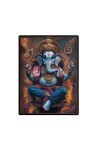 Lord Ganesh Laminated Photo  - 5x7 Inches, Divine Blessings for Home & Office and Temple Decoration
