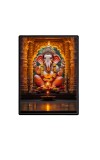 Lord Ganesh Laminated Photo  - 5x7 Inches, Divine Blessings for Home & Office and Temple Decoration