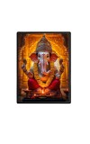 Lord Ganesh Laminated Photo  - 5x7 Inches, Divine Blessings for Home & Office and Temple Decoration
