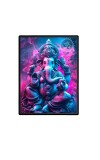 Lord Ganesh Laminated Photo  - 5x7 Inches, Divine Blessings for Home & Office and Temple Decoration