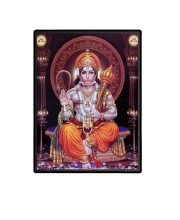 Sri Hanuman Laminated Photo  - 5x7 Inches, Divine Blessings for Home & Office and Temple Decoration