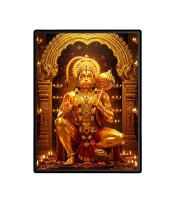 Sri Hanuman Laminated Photo  - 5x7 Inches, Divine Blessings for Home & Office and Temple Decoration