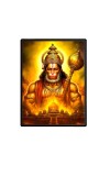 Sri Hanuman Laminated Photo - 5x7 Inches, Divine Blessings for Home & Office and Temple Decoration Sri Hanuman Laminated Photo - 5x7 Inches, Divine Blessings for Home & Office and Temple Decoration