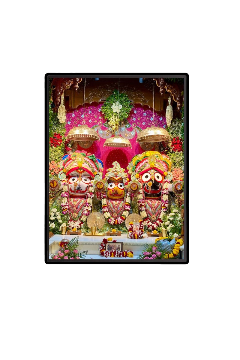 Lord Jagannath Laminated Photo  - 5x7 Inches, Divine Blessings for Home & Office and Temple Decoration