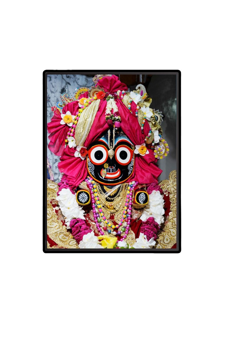Lord Jagannath Laminated Photo  - 5x7 Inches, Divine Blessings for Home & Office and Temple Decoration