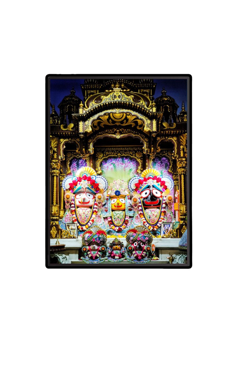 Lord Jagannath Laminated Photo  - 5x7 Inches, Divine Blessings for Home & Office and Temple Decoration