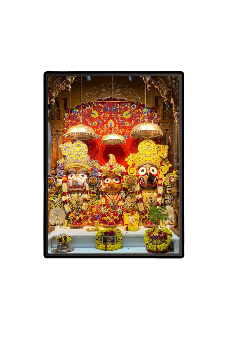 Lord Jagannath Laminated Photo  - 5x7 Inches, Divine Blessings for Home & Office and Temple Decoration