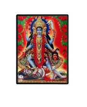 Maa Kali Laminated Photo  - 5x7 Inches, Divine Blessings for Home & Office and Temple Decoration
