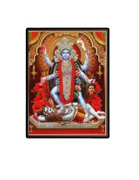 Maa Kali Laminated Photo  - 5x7 Inches, Divine Blessings for Home & Office and Temple Decoration