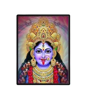 Maa Kali Laminated Photo  - 5x7 Inches, Divine Blessings for Home & Office and Temple Decoration