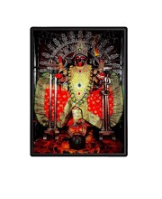 Dakshineswar Maa Kali Laminated Photo  - 5x7 Inches, Divine Blessings for Home & Office and Temple Decoration