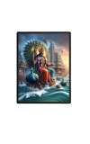 Kartikeya Laminated Photo  - 5x7 Inches, Divine Blessings for Home & Office and Temple Decoration