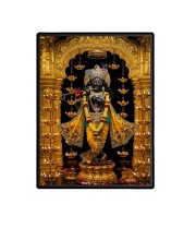 Sri Krishna Laminated Photo  - 5x7 Inches, Divine Blessings for Home & Office and Temple Decoration