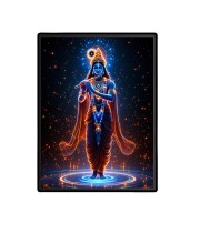 Sri Krishna Laminated Photo  - 5x7 Inches, Divine Blessings for Home & Office and Temple Decoration