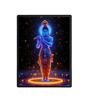 Sri Krishna Laminated Photo  - 5x7 Inches, Divine Blessings for Home & Office and Temple Decoration